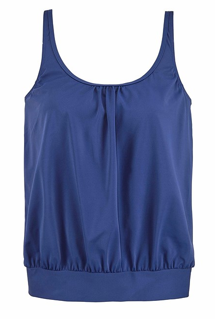 Relaxed fit tankini swimsuit Blue