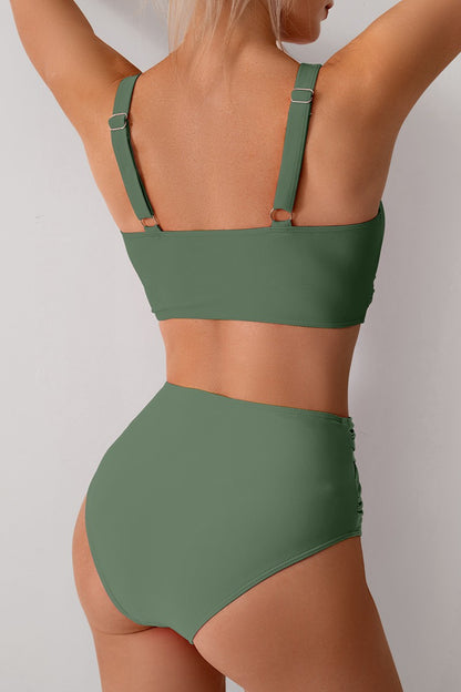 New two-piece bikini high waist swimsuit set