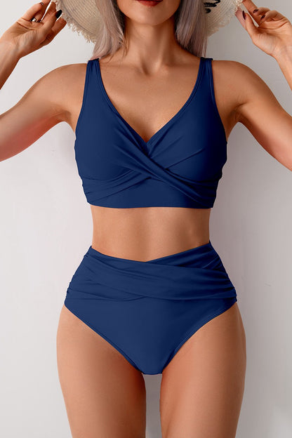 New two-piece bikini high waist swimsuit set