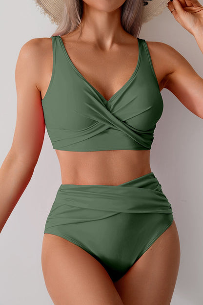 New two-piece bikini high waist swimsuit set