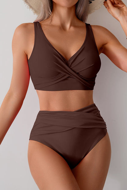New two-piece bikini high waist swimsuit set