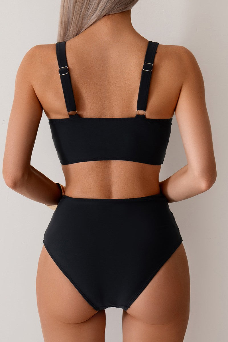 New two-piece bikini high waist swimsuit set