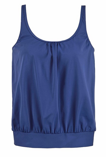 Pinkspearl relaxed fit tankini swimsuit Blue