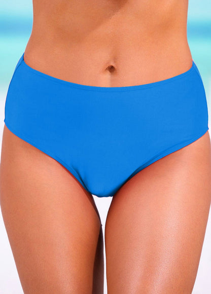 Cut Out Ombre Light Blue Tankini Set